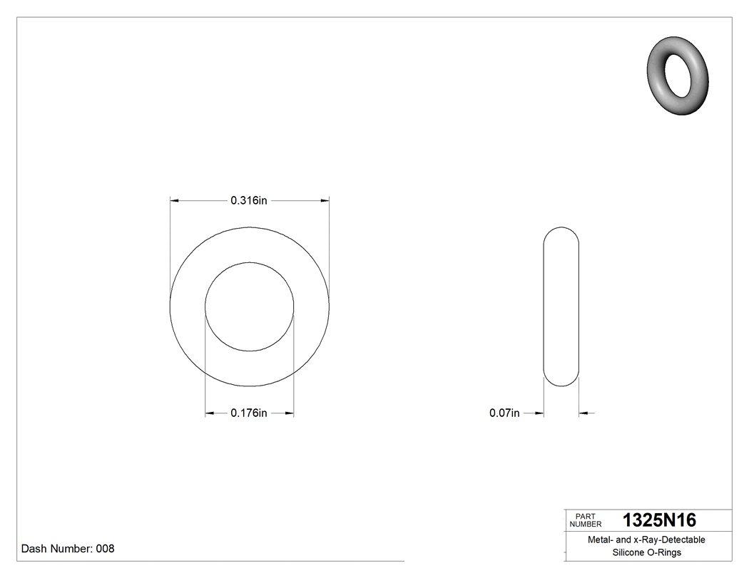 Technical drawing - 1325N16